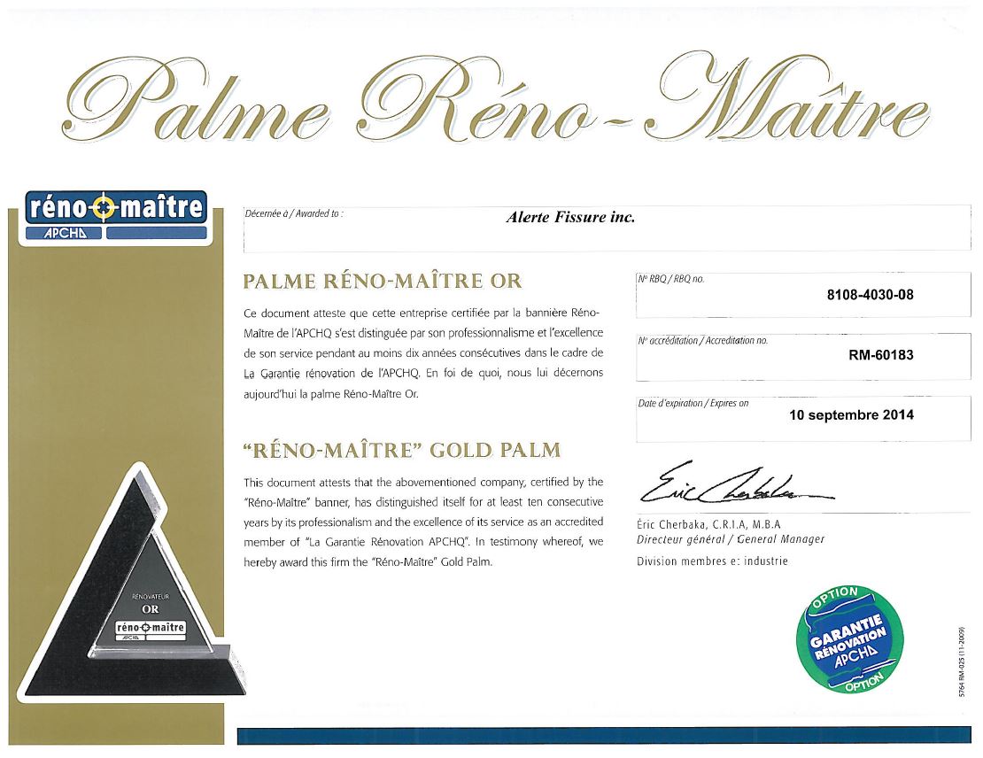 RÉNO-MAÎTRE-PALME d'OR